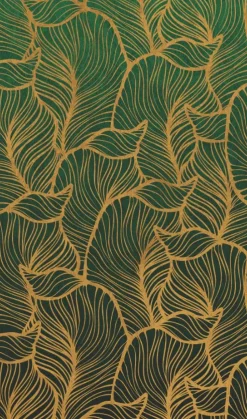 Smart Art Fotobehang Art Nouveau Blad Print-Brico Sale