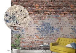 Smart Art Fotobehang Bakstenen Muur Met Tegels-Brico Clearance