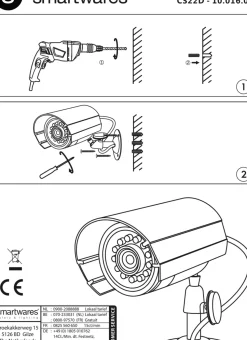 Smartwares Dummy Camera Cs22D Grijs-Brico Discount