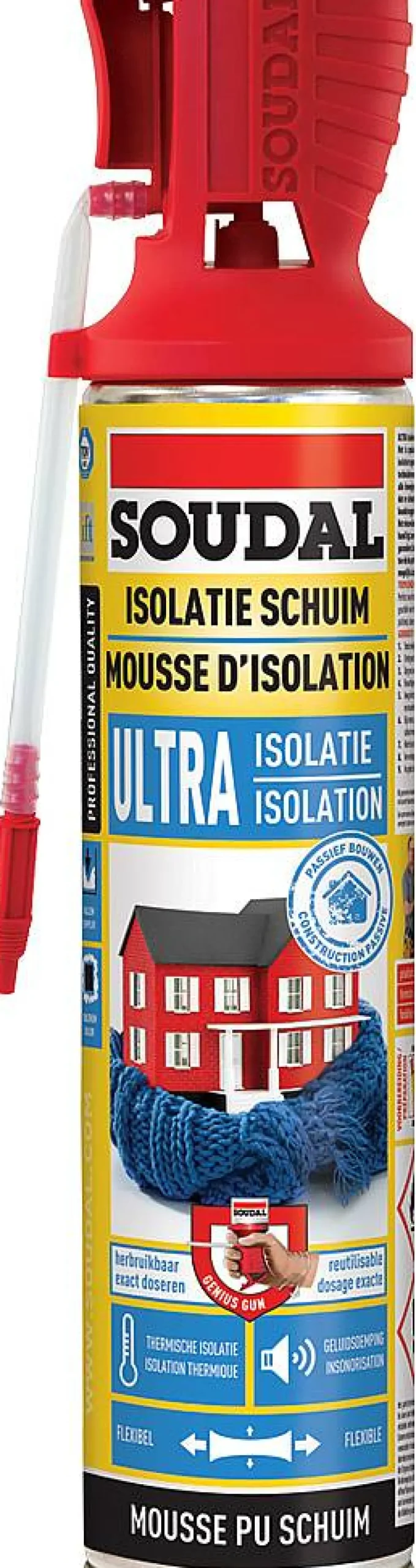 Brico Soudal Isolatieschuim Genius Ultra 600Ml