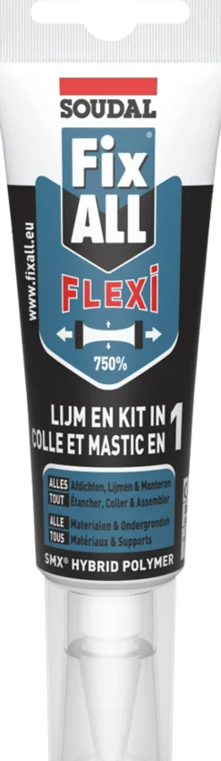 Soudal Lijmkit Fix All Flexi Wit 125Ml-Brico Clearance