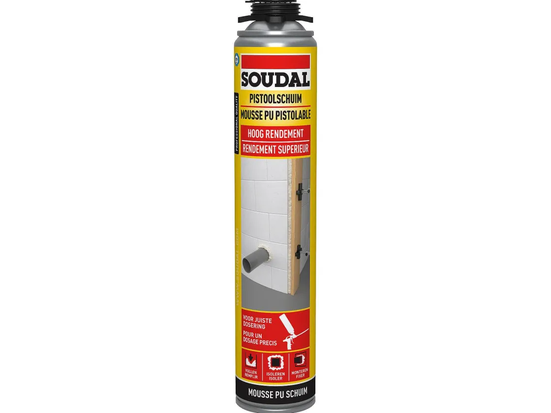 Brico Soudal Pu Pistoolschuim Hoog Rendement 750Ml Sale