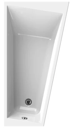 Brico Spacy Plaatsbesparend Rechts Asymmetrisch Bad - 170 X 90 X 55-56,5 Cm - Puretex® Discount