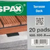 Spax Isolatiepads Terras 10X10X0,8Cm 20St-Brico Hot