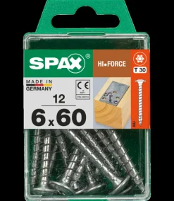 Spax Schroef 'Hi.Force' Wirox 6X60Mm 12 Stuks-Brico Discount