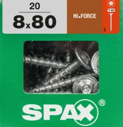 Spax Schroef 'Hi.Force' Wirox 8X80Mm 20 Stuks-Brico Sale