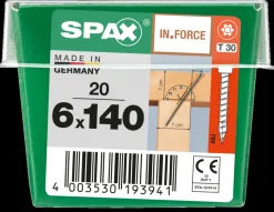 Spax Schroef In.Force Wirox 6X140Mm 20 Stuks-Brico Online