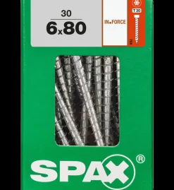 Spax Schroef In.Force Wirox 6X80Mm 30 Stuks-Brico Clearance