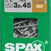 Spax Schroef Voor Mdf 'T-Star' Wirox 3.5X45Mm 125 Stuks-Brico New