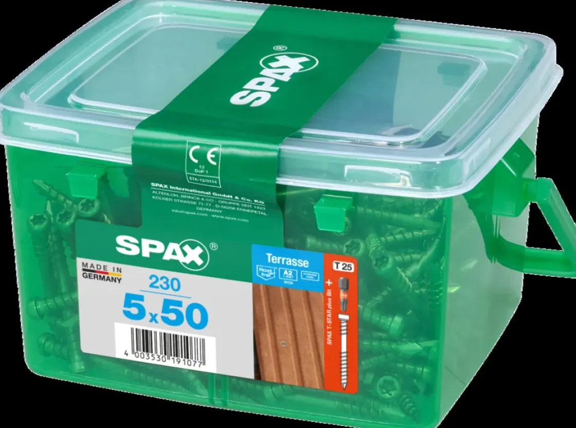Spax Terrasschroef A2 Inox 50X5Mm 230 St-Brico