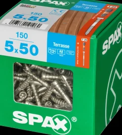 Spax Terrasschroef A2 Rvs 50X5Mm 150St-Brico Discount