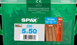 Spax Terrasschroef A2 Rvs Bruin 50X5Mm 230St-Brico Discount