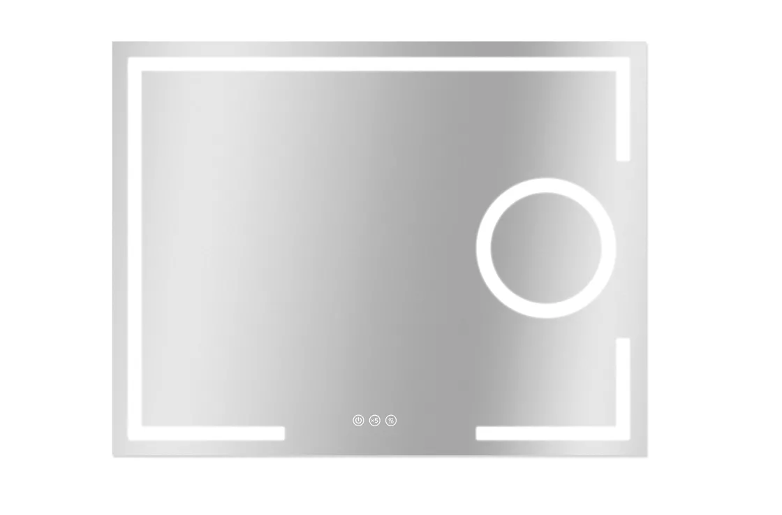 Brico Spiegel Brett Rechthoek Met Ledverlichting Touch Sensor En Spiegelverwarming 70X90Cm Sale