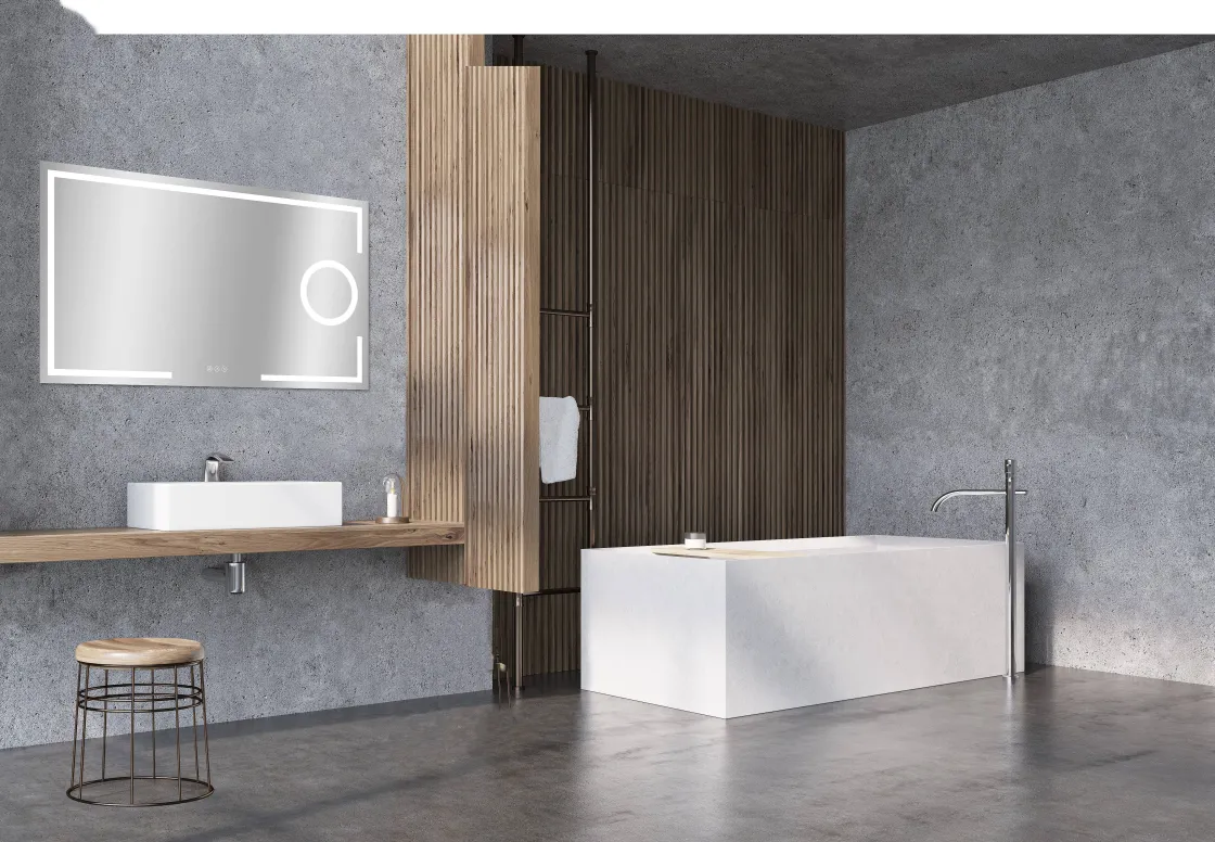 Brico Spiegel Brett Rechthoek Met Ledverlichting Touch Sensor En Spiegelverwarming 70X120Cm Online