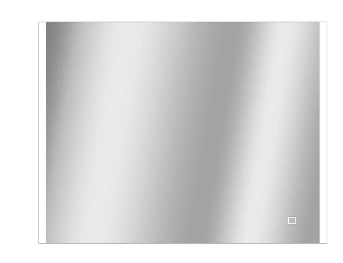 Brico Spiegel Grant Rechthoek Met Ledverlichting Touch Sensor En Spiegelverwarming 60X80Cm Best