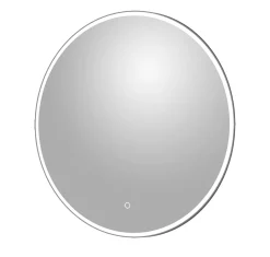 Brico Spiegel Renzo Rond Met Ledverlichting Touch Sensor En Spiegelverwarming O60Cm Hot