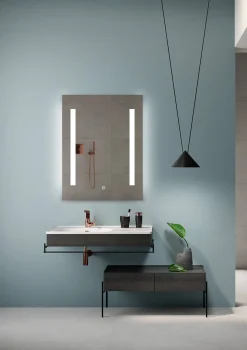 Brico Spiegel Scott Rechthoek Met Ledverlichting En Touch Sensor 70X50Cm Sale