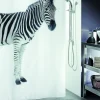 Brico Spirella Douchegordijn Zebra Zwart 180Cm