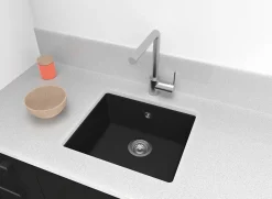 Brico Spoelbak Evo 1 Xl Bak 50X44X19Cm Composiet Zwart Clearance