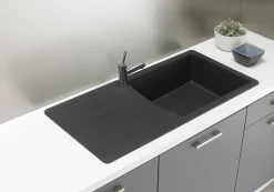 Brico Spoelbak Vogua 1 Xl Bak 100X50X21Cm Composiet Zwart