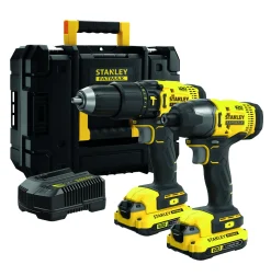 Brico Stanley Fatmax Accuboormachine Met Klopfunctie + Accu Slagschroevendraaier Sfmck465D2T 18V (2 Accu'S) Outlet