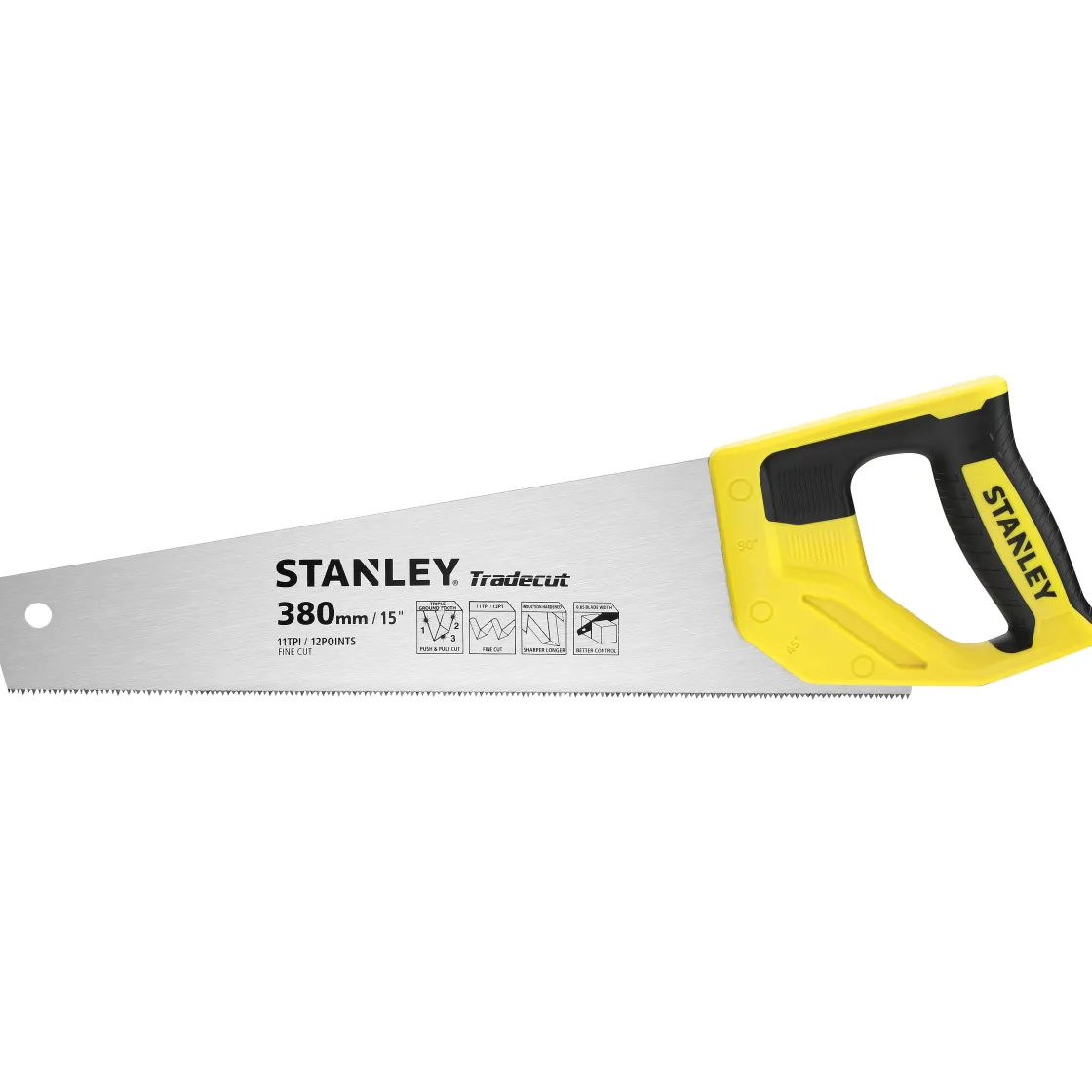 Brico Stanley Zaag Tradecut Fine 380Mm Clearance