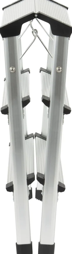 Brico Steppy Huishoudtrap Aluminium Dubbel 3 Treden Platform 31X20 Cm