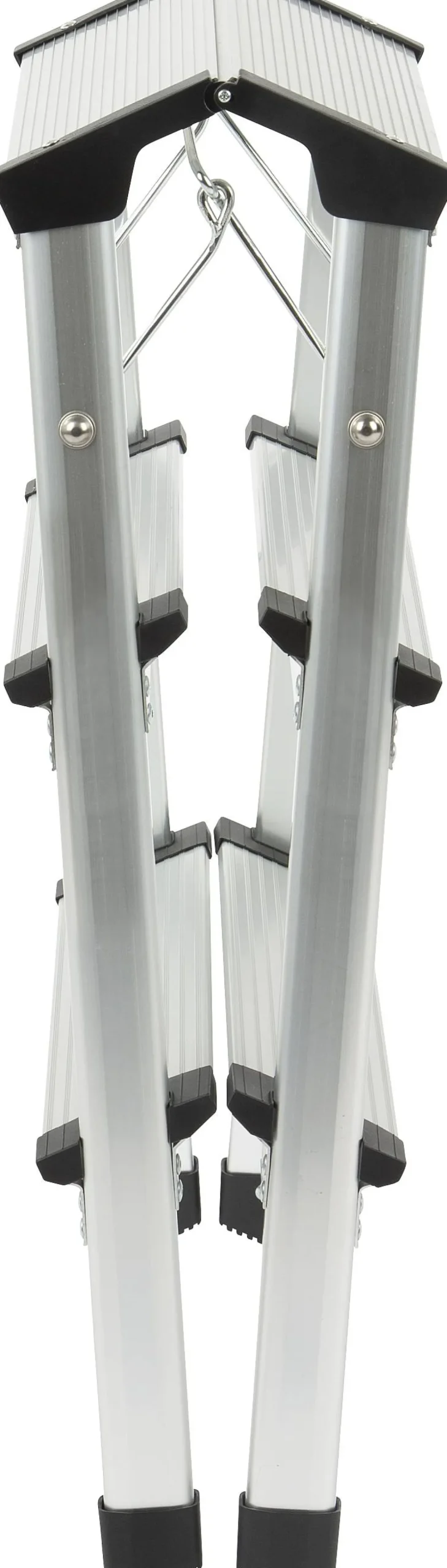 Brico Steppy Huishoudtrap Aluminium Dubbel 3 Treden Platform 31X20 Cm