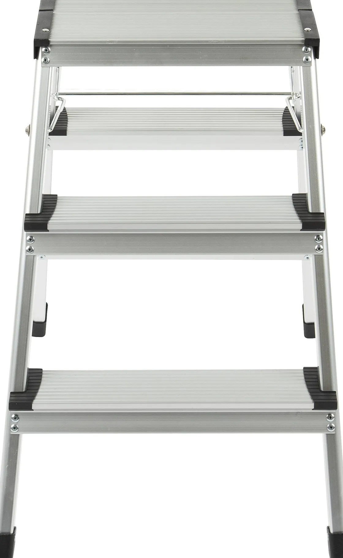 Brico Steppy Huishoudtrap Aluminium Dubbel 3 Treden Platform 31X20 Cm