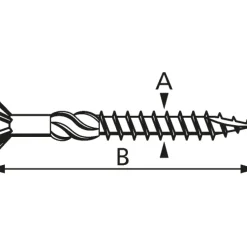 Suki Terrasschroef Performance 5,0X70 Rvs A2 T25-Brico Outlet