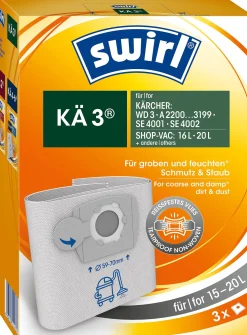 Brico Swirl Stofzuigerzak Voor Alleszuiger Ka3 3 Stuks Discount