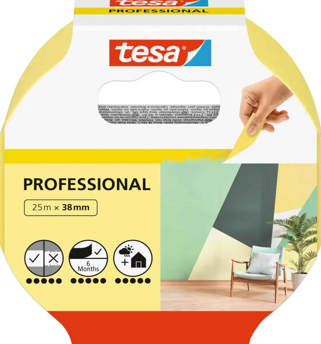 Tesa Afplakband Washi Indoor 25Mx38Mm-Brico Hot