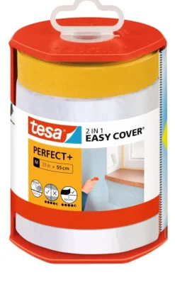 Tesa Afplaktape Easy Cover Perfect + Dispenser & Refill 33Mx55Cm-Brico Best