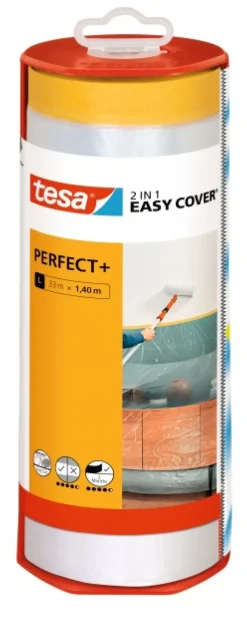 Tesa Afplaktape Easy Cover Perfect + Dispenser & Refill 33Mx1,40M-Brico