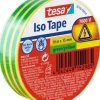Tesa Isolatietape Iso Tape Pvc Groen-Geel 10Mx15Mm-Brico Discount
