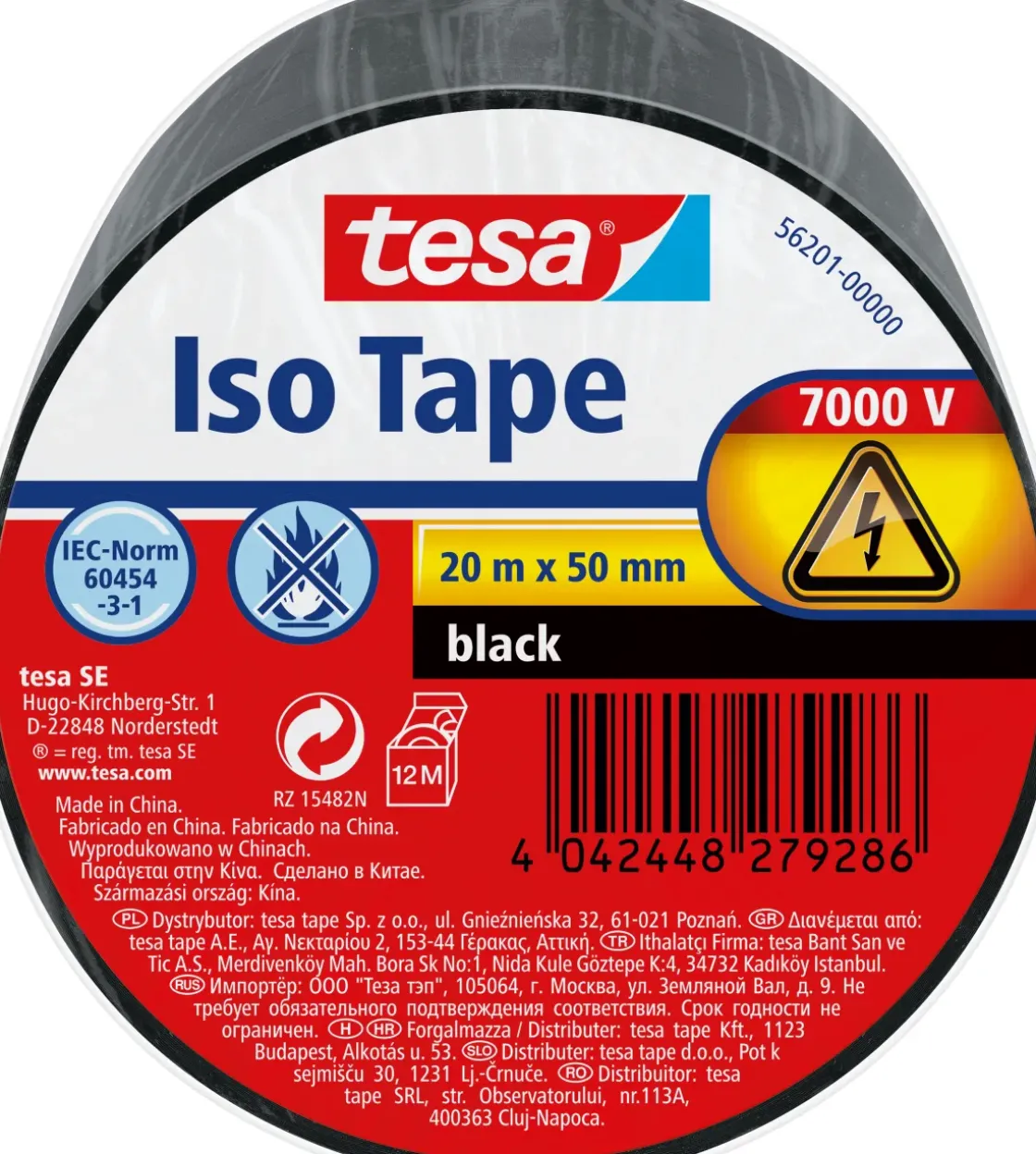 Tesa Isolatietape Pvc 50Mm 20M-Brico Discount