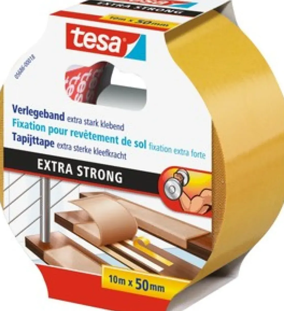 Tesa Montagetape Voor Vloer Extra Strong 10Mx50Mm-Brico Discount