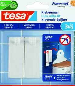 Tesa Powerstrips 77760 Tegel & Metaal Lijm Tab 2 Kg 9 St.-Brico Outlet