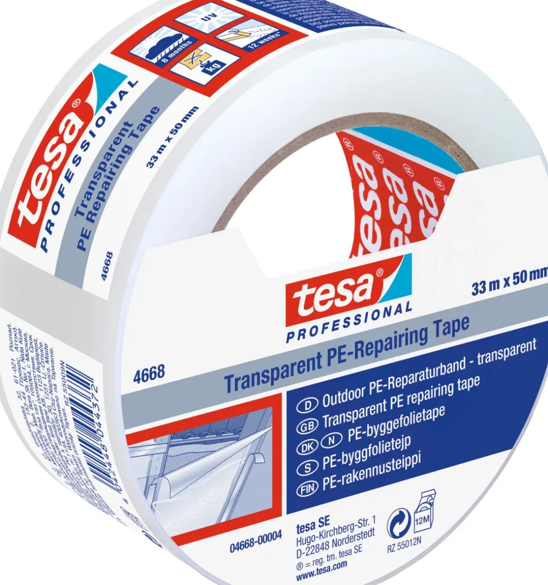 Tesa Reparatietape Extra Sterk Transparant 33Mx50Mm-Brico Best