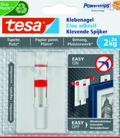 Tesa Verstelbare Klevende Spijker Voor Behang En Pleister - 2 X 2 Kg-Brico Outlet