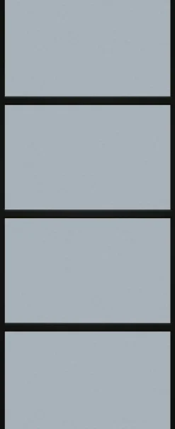 Thys Deurgeheel Steel Look Zwart Mat 83X201,5Cm-Brico Clearance