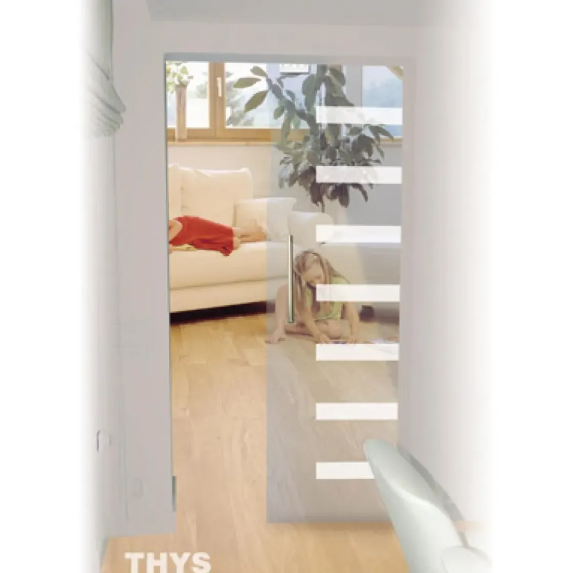 Thys Veiligheidsglas Schuifdeur 'Thytan Sliding' 1708 215X93Cm-Brico Sale