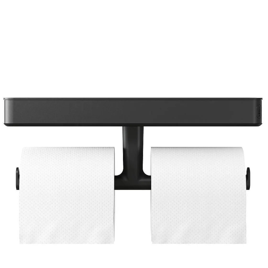 Brico Tiger Carv Toiletrolhouder Met Planchet Zwart Outlet