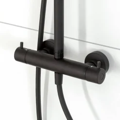 Brico Tiger Regendoucheset Twiss Met Kraan Zwart