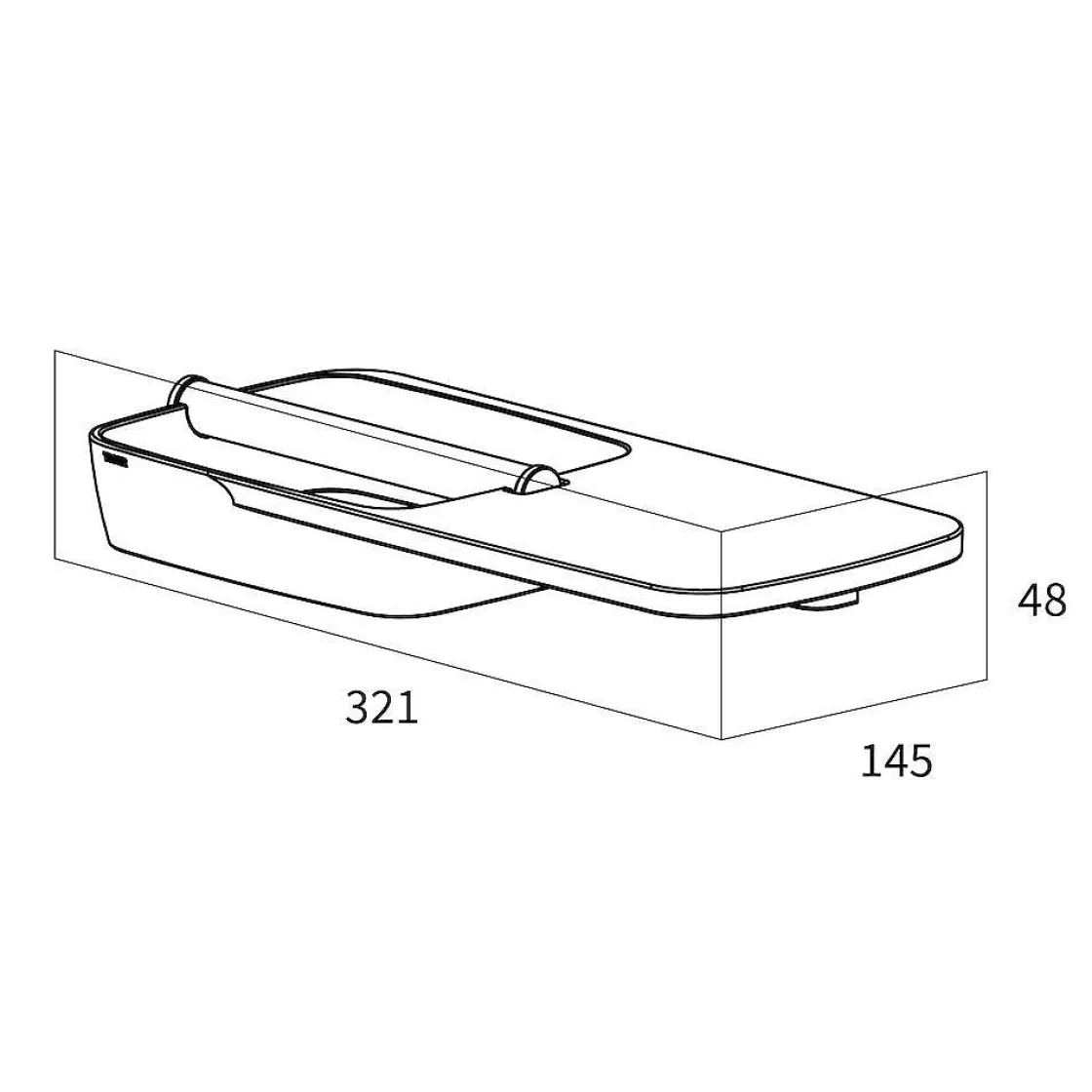 Brico Tiger Tess Toiletrolhouder Met Planchet Zwart/Antraciet