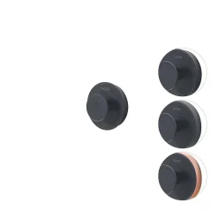 Brico Tiger Toiletaccessoireset Urban Toiletborstel Met Houder + Toiletrolhouder Zonder Klep + Handdoekhaak Zwart Hot