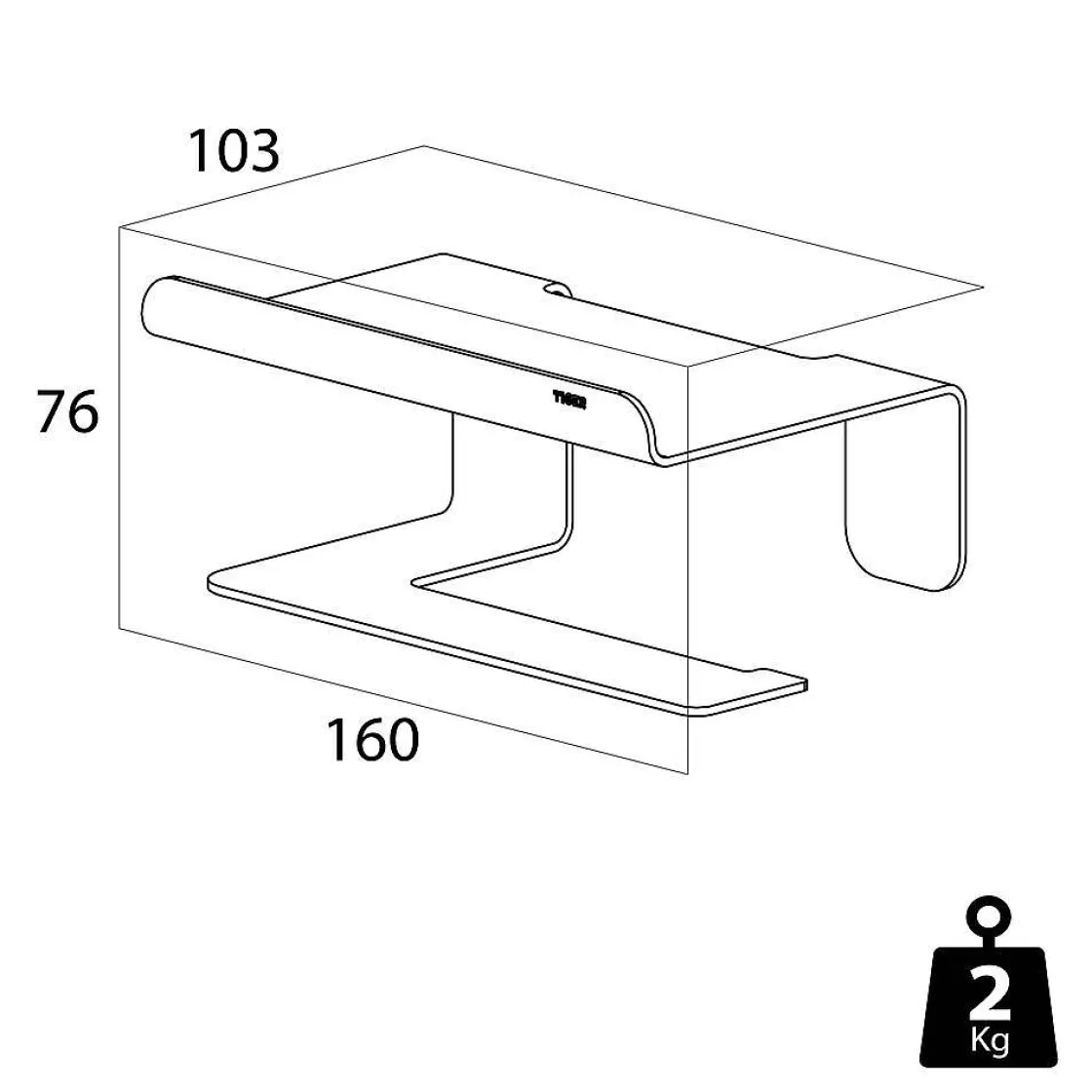 Brico Tiger Toiletrolhouder Colar Met Planchet Rvs Geborsteld Best