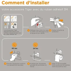 Brico Tiger Toiletrolhouder Colar Met Planchet Rvs Geborsteld Best