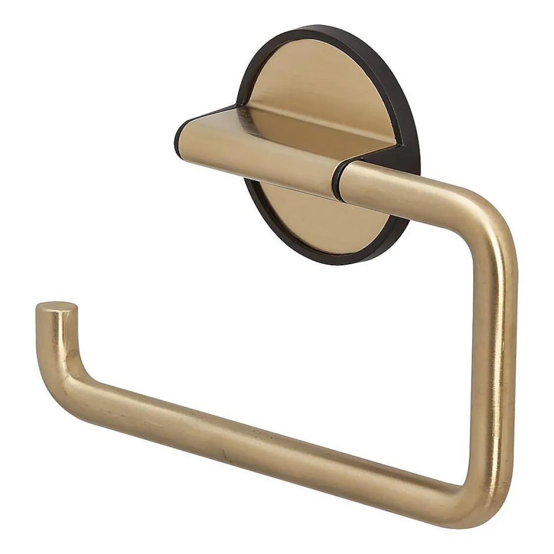 Brico Tiger Toiletrolhouder Tune Zonder Klep Messing Geborsteld / Zwart Best