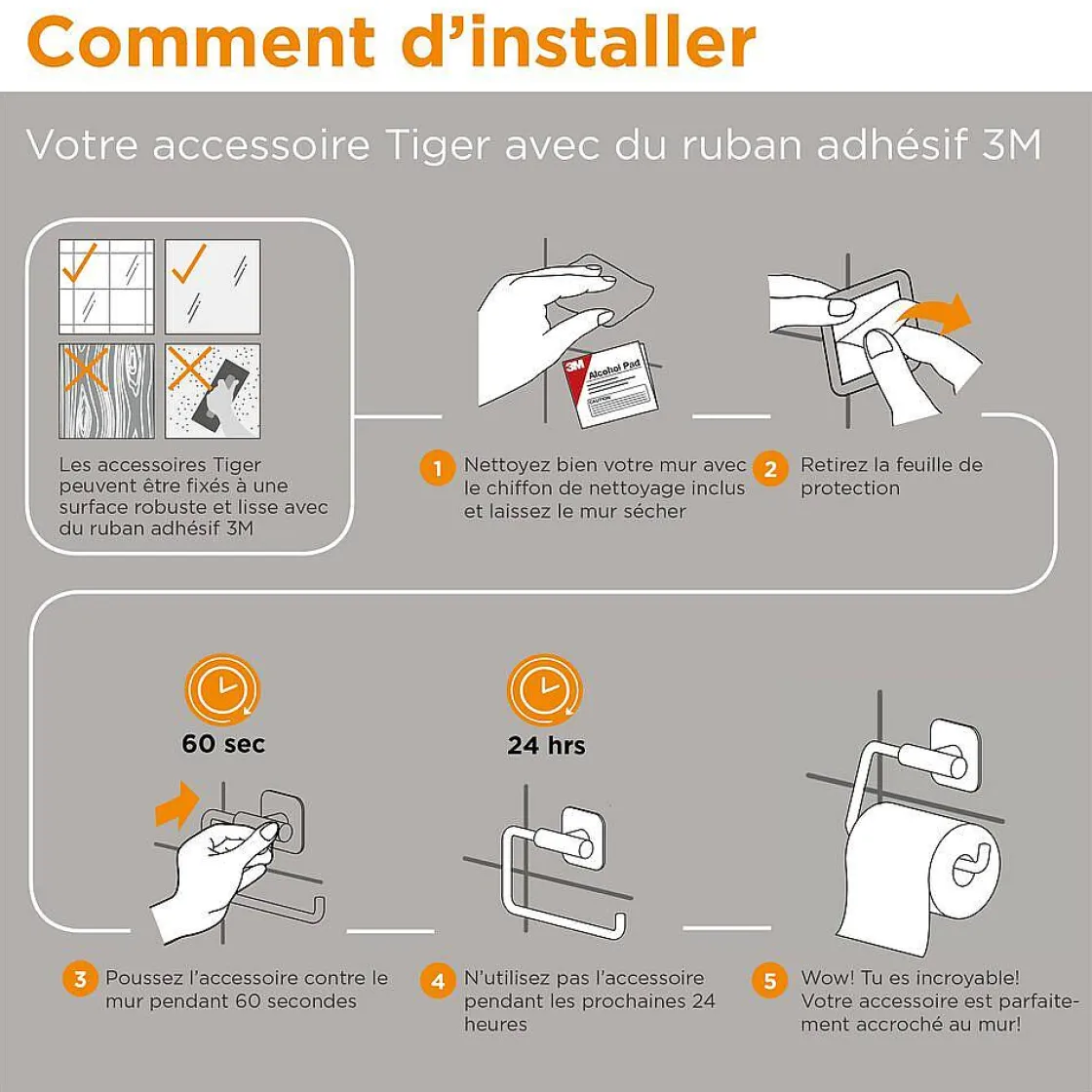 Brico Tiger Toiletrolhouder Tune Zonder Klep Messing Geborsteld / Zwart Best